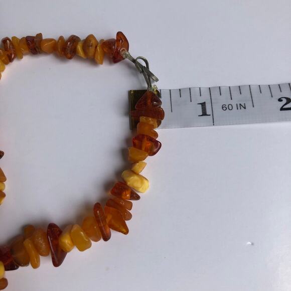 Vintage Genuine Natural Amber 1940's Necklace 26 Grams 17” Mint Condition - Picture 7 of 10